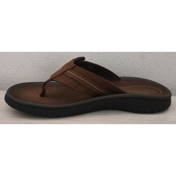 Clarks 261-76987 Men Sz 8M Brown Beeswax Leather Wesley Sun Slip-On Sandals SIB - Picture 6 of 11